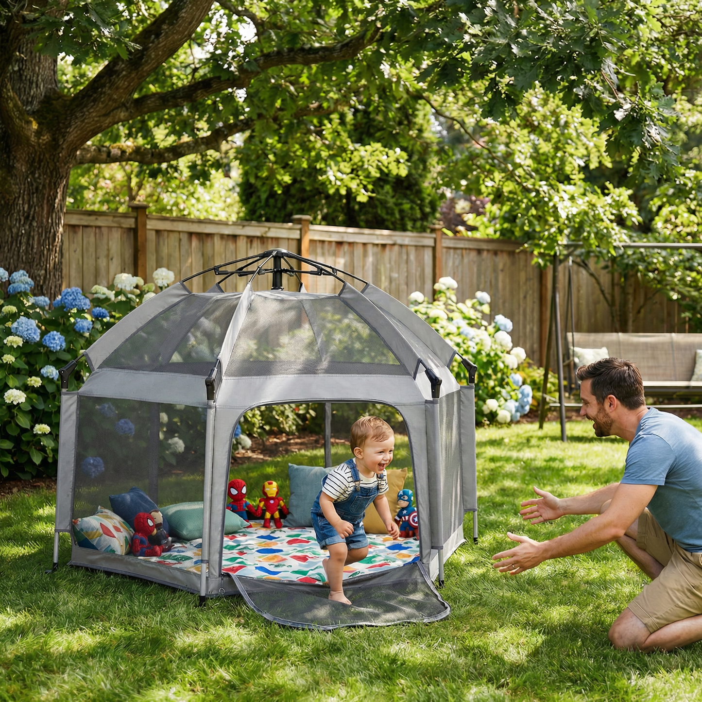 Joymound playpen Gray