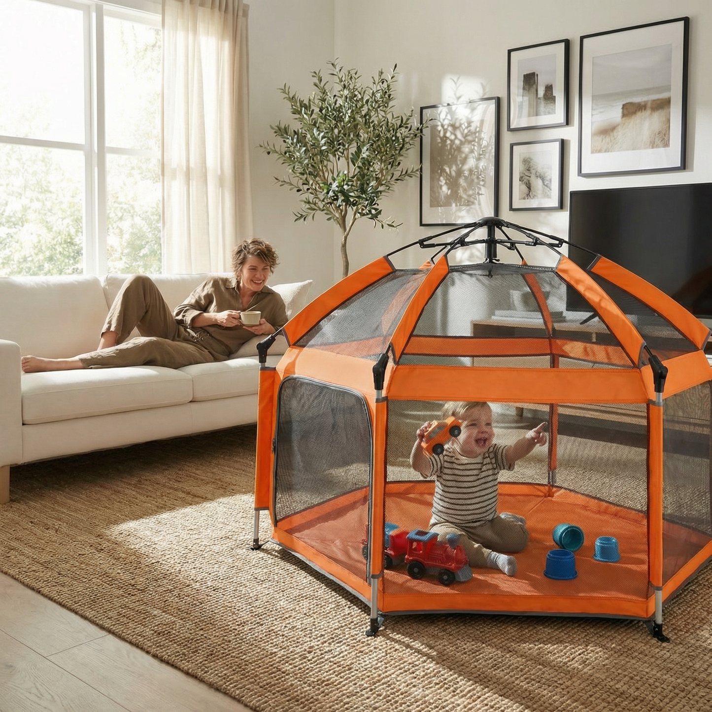 Joymound playpen Orange
